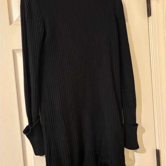 Who What Wear Dresses & Skirts - Who What Wear Black Ribbed Mock Neck Sweater Dress Medium